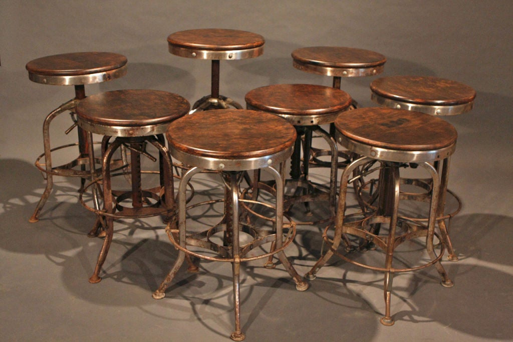 Toledo adjustable stools, set of 10 available