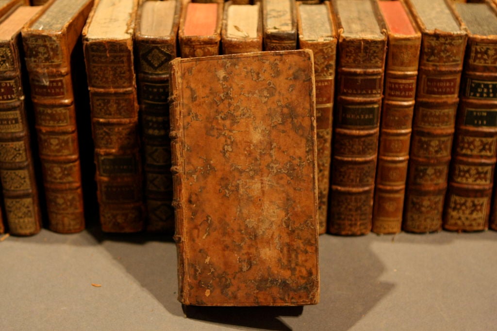 Collection of 18th century leather bound books 1