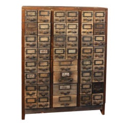 Vintage Wooden Tool Cabinet
