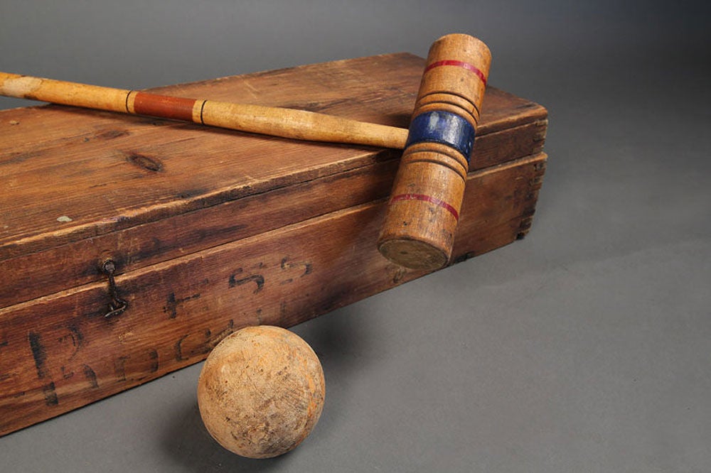 Croquet Set in Original at 1stDibs