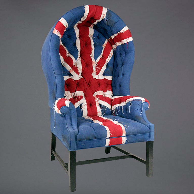 union jack wingback chair