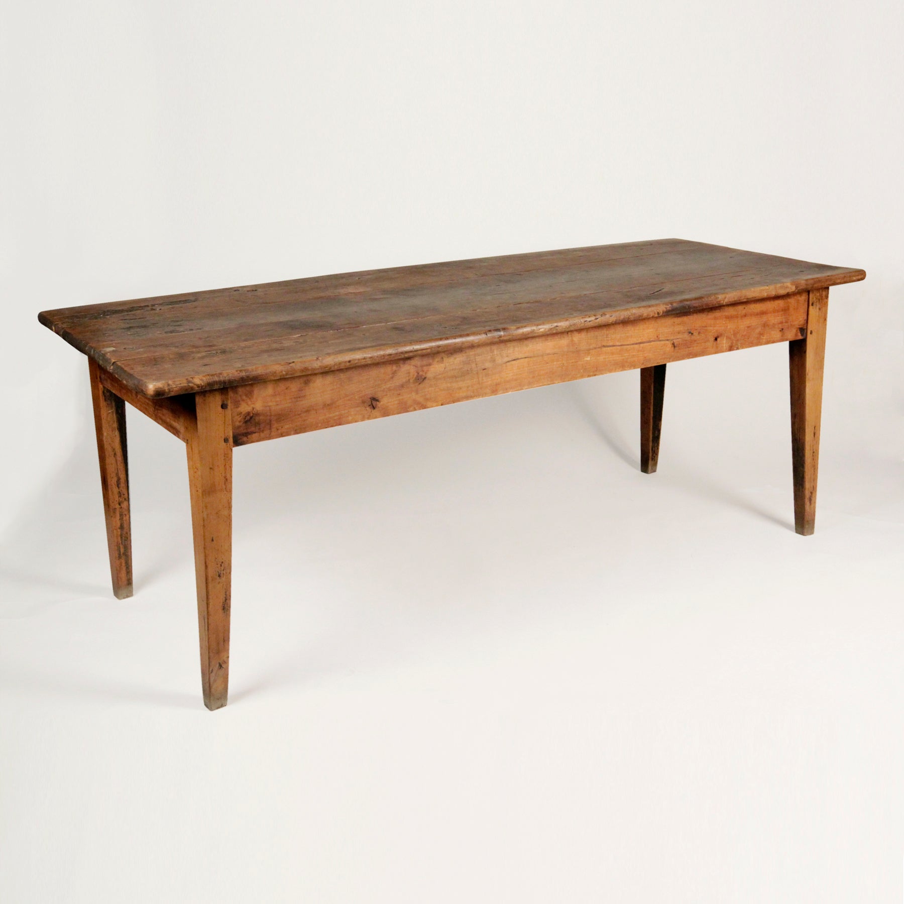 French Lindenwood Dining Farm Table For Sale