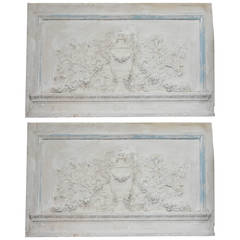 Pair of French Painted 19th Century Architectural Elements