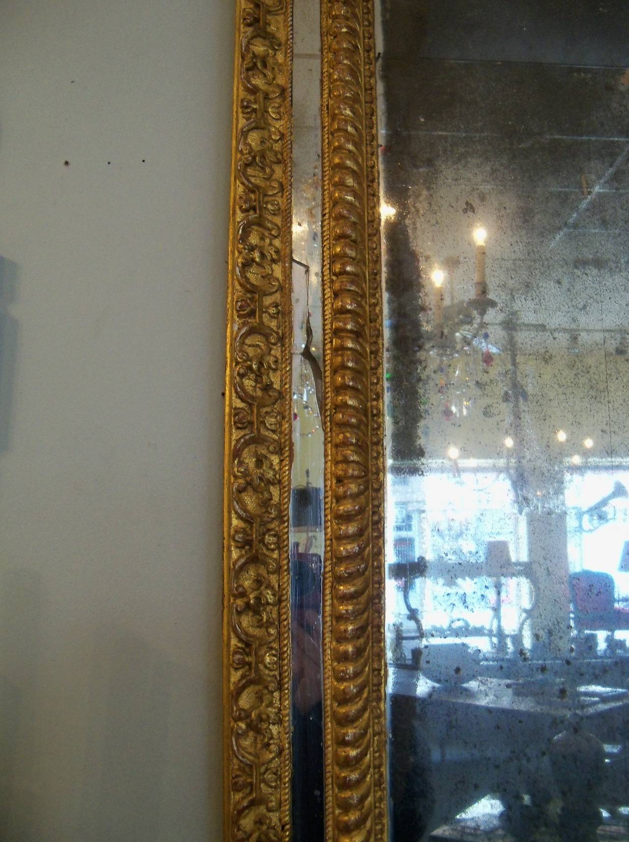 Carved Early 19th Century Italian Mirror For Sale