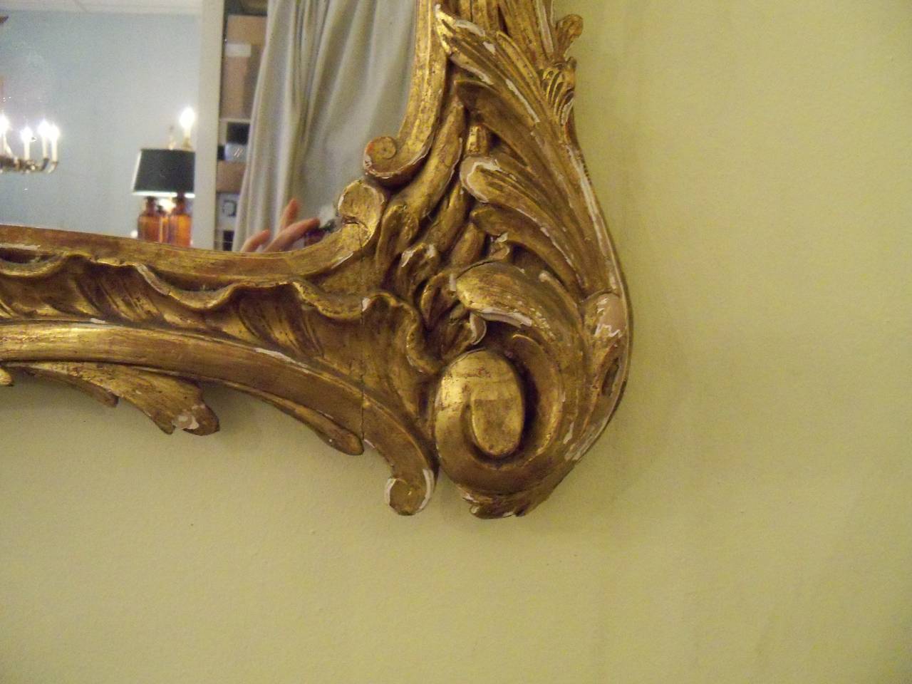 Carved Early 20th c. Maison Jansen Rococo Style Mirror
