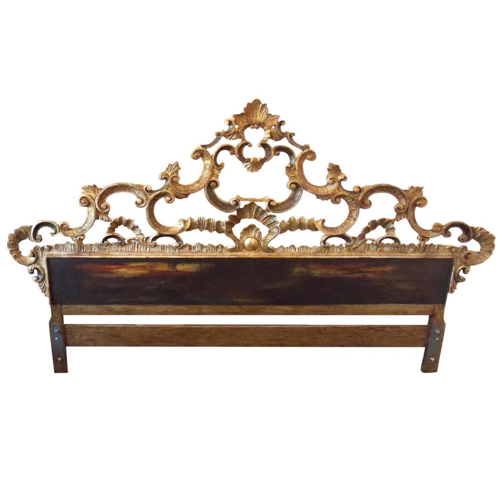 19th Century Rococo Style Headboard