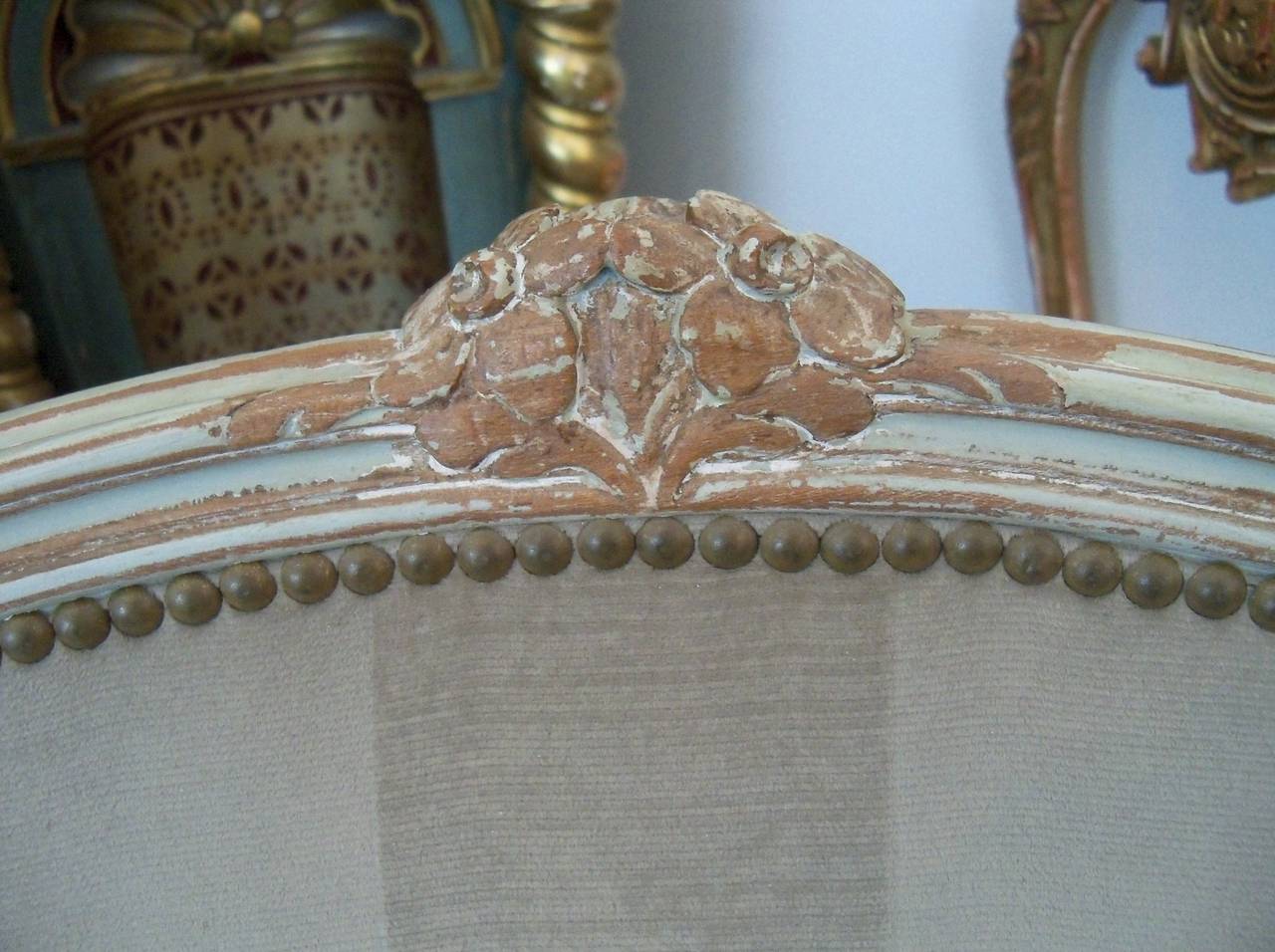 Painted Set of 12 Louis XV Style Dining Chairs