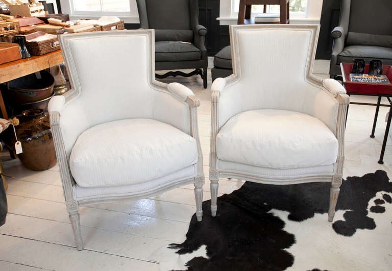 Pair of 19th Century Bergere Chairs