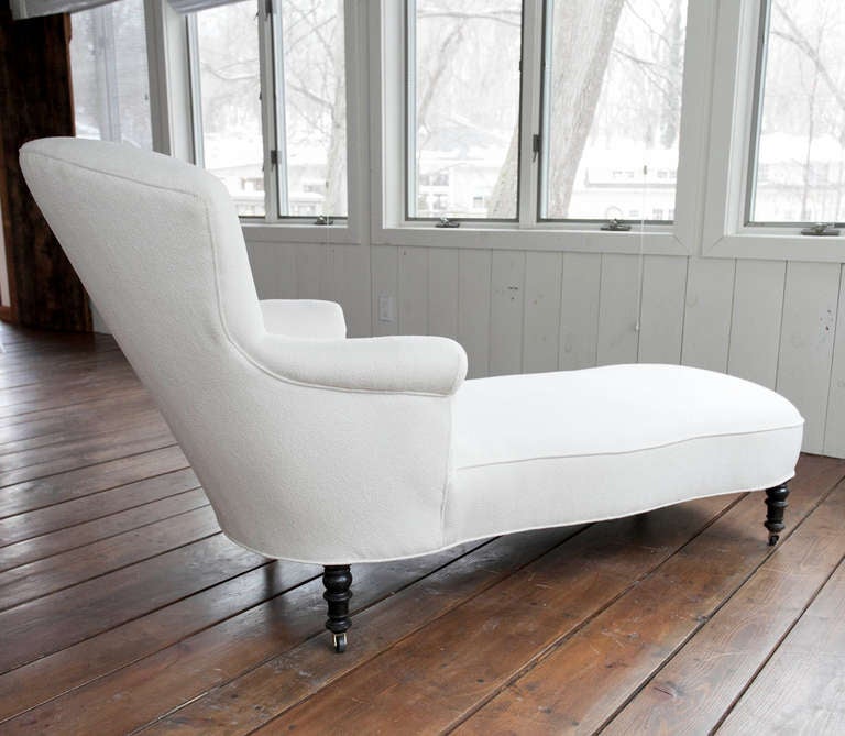 19th Century Napoleon III Curvaceous Chaise Longue For Sale 1