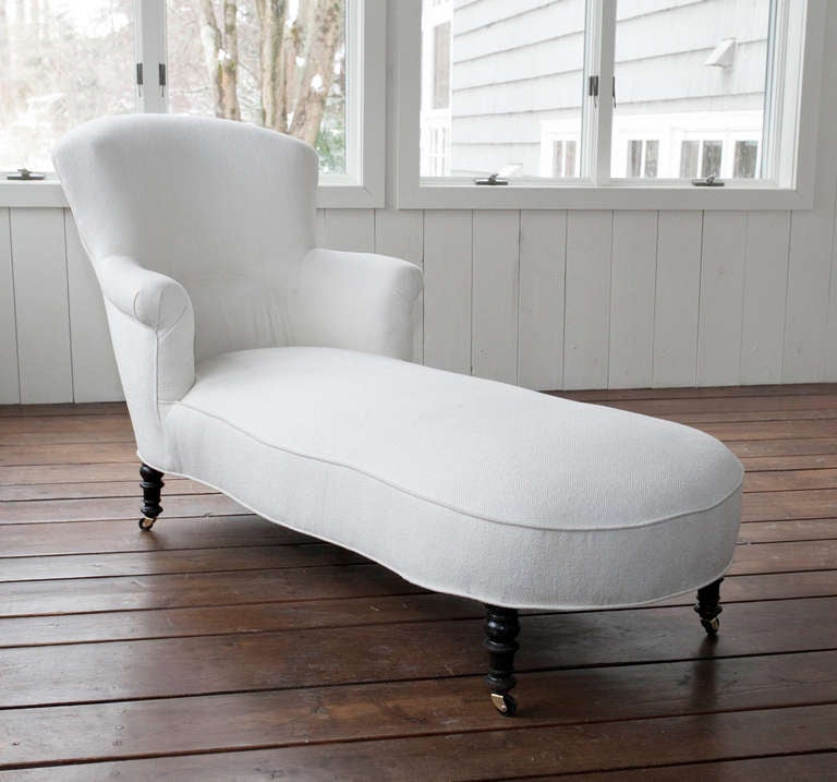 19th Century Napoleon III Curvaceous Chaise Longue For Sale 3