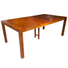 Milo Baughman Burl Wood Table