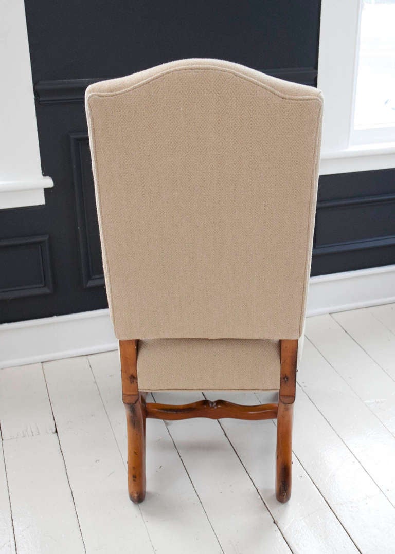 Set of 6 Vintage Os de Mouton Dining Chairs 1