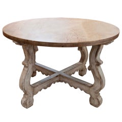 Regency Style Table with Scrubbed Pine Top