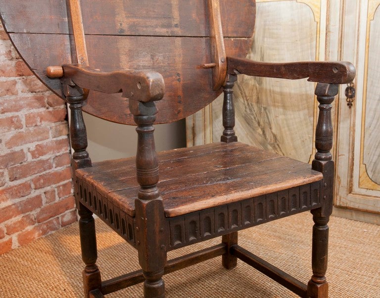 British Colonial Style Convertible Table/Chair 1