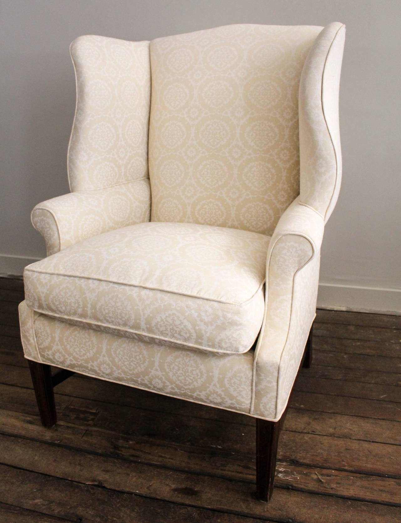 Vintage 1940s Wingback Chair In Good Condition In New Preston, CT