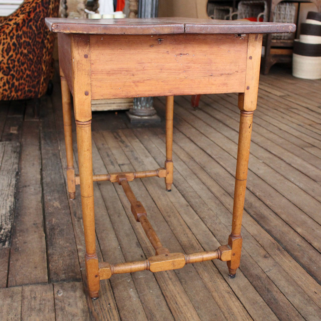 American 19th Century Pine Side Table