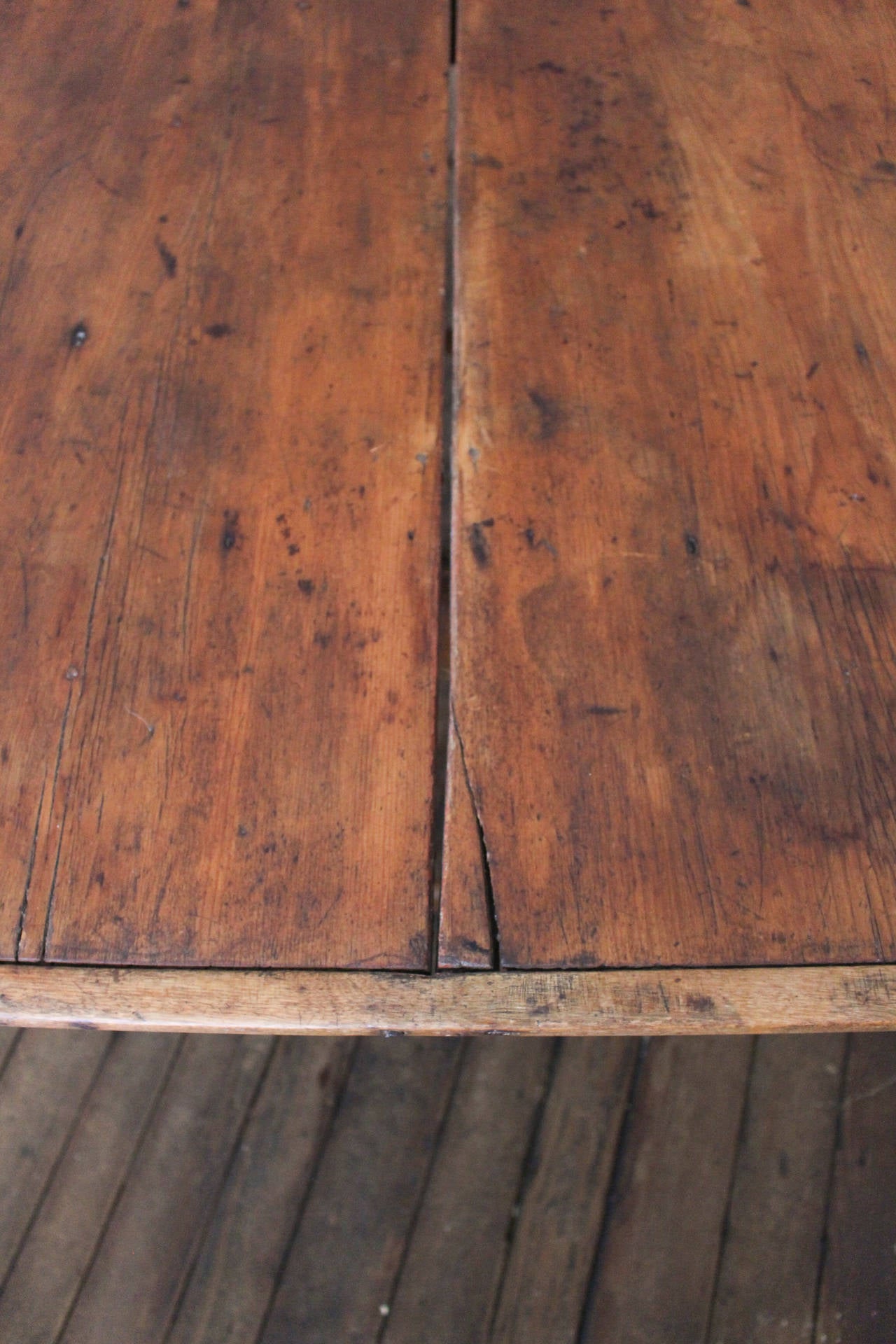 18th Century and Earlier 17th Century Pennsylvania Double Board Pine Table