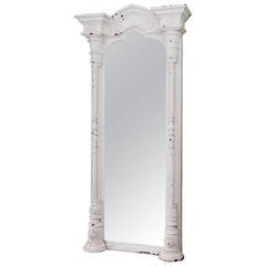 Antique Carved Architectural Mirror