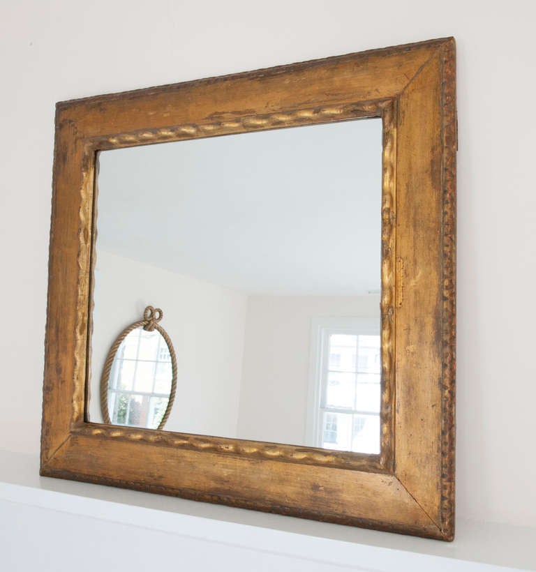 20th Century Early 20th c Italy Giltwood Mirror For Sale