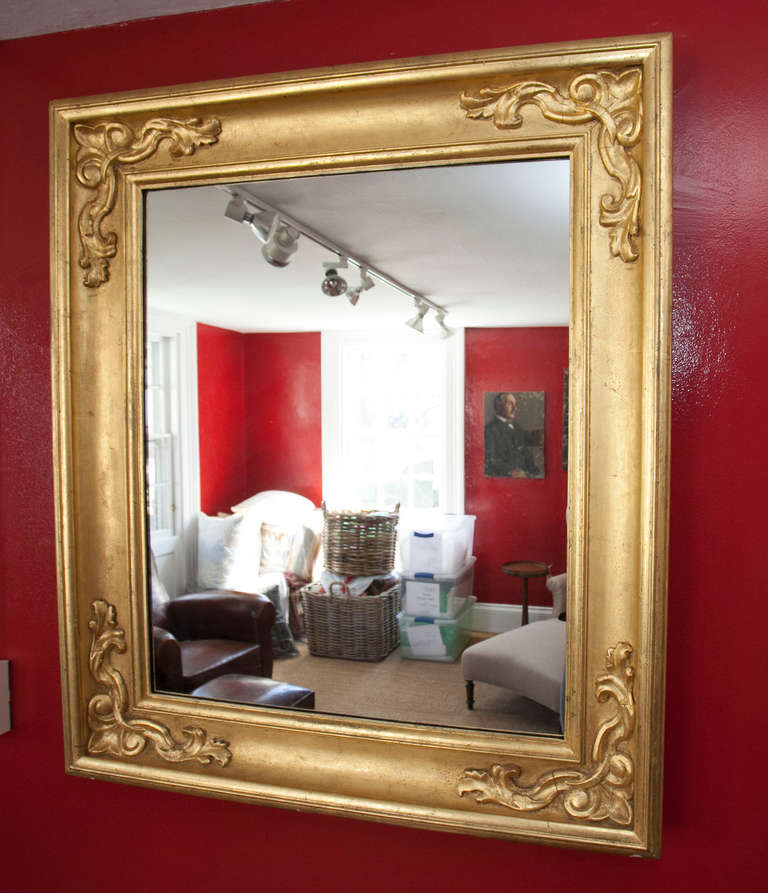 19th c Italy Giltwood Mirror In Good Condition In New Preston, CT