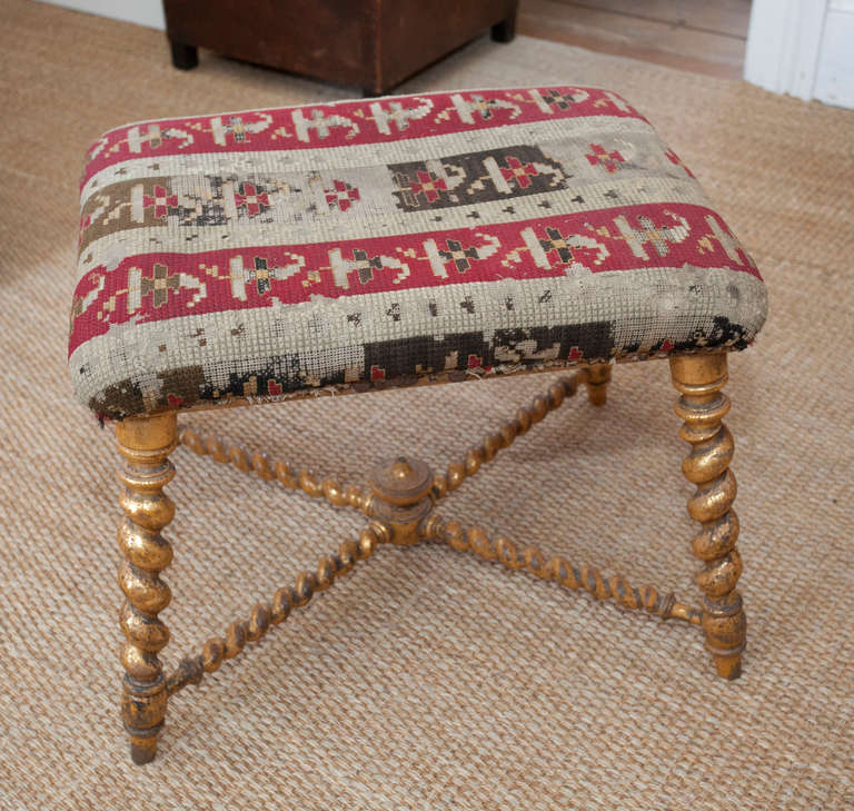 French 19th Century France Gilt Wood Bench