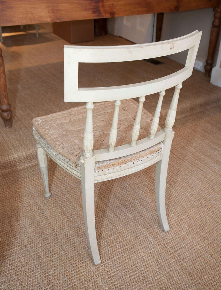 Set of Eight Swedish Gustavian-Style Chairs 1