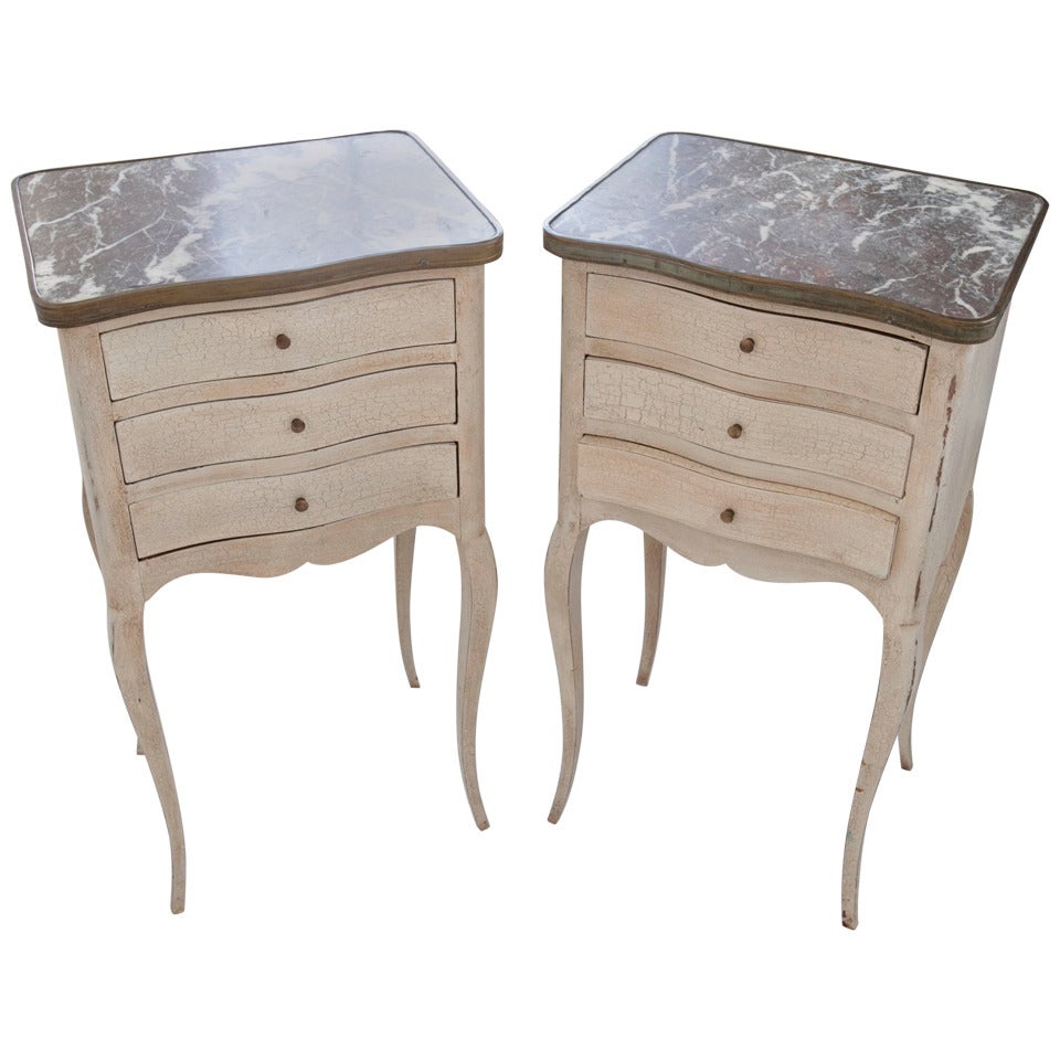 Pair of French 19th Century Night Stands