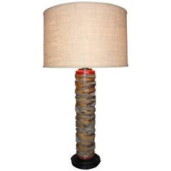 Vintage Wallpaper Roller Lamp