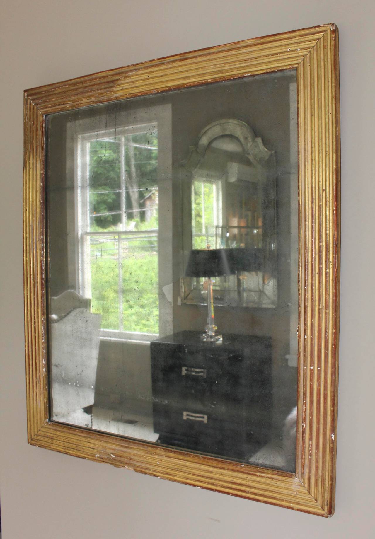 Antique Directoire-Style French Mirror