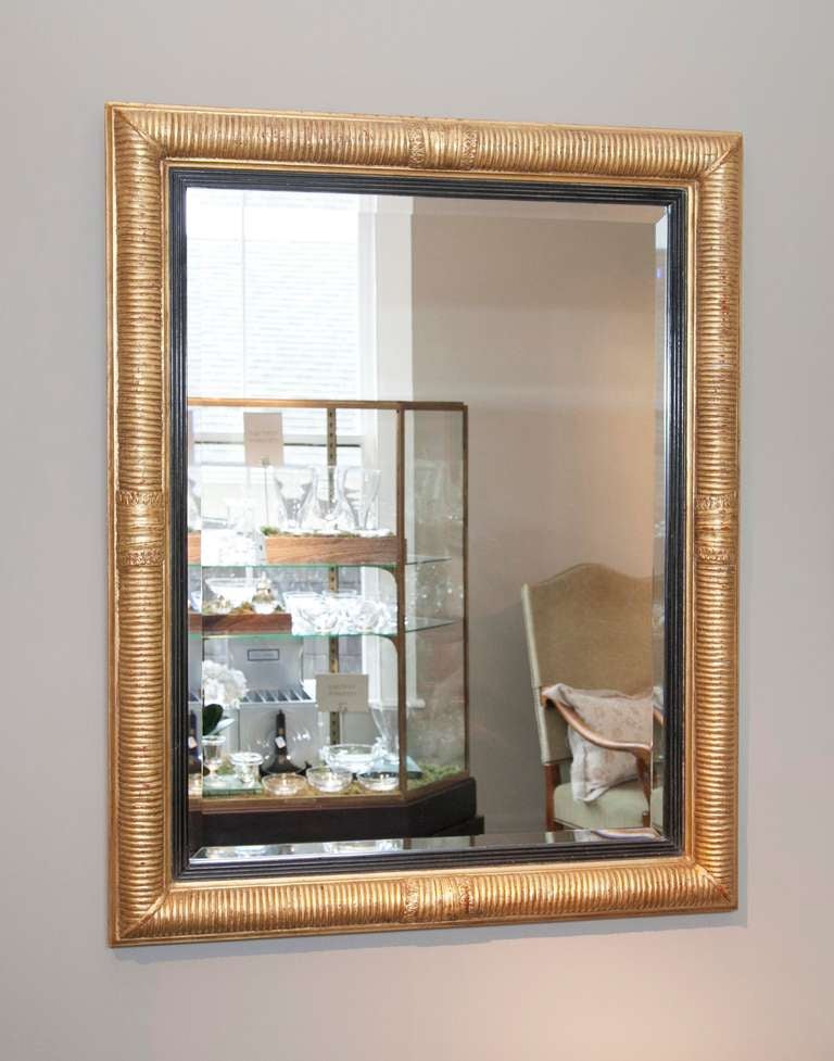 Carved Giltwood Mirror In Good Condition In New Preston, CT