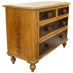 Wood Grain Painted French Chest of Drawers