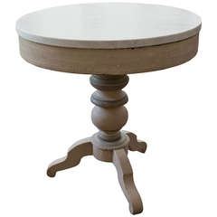 19th Century France Painted Pedestal Table