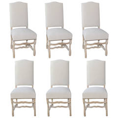 Set of Six Os de Mouton Dining Chairs