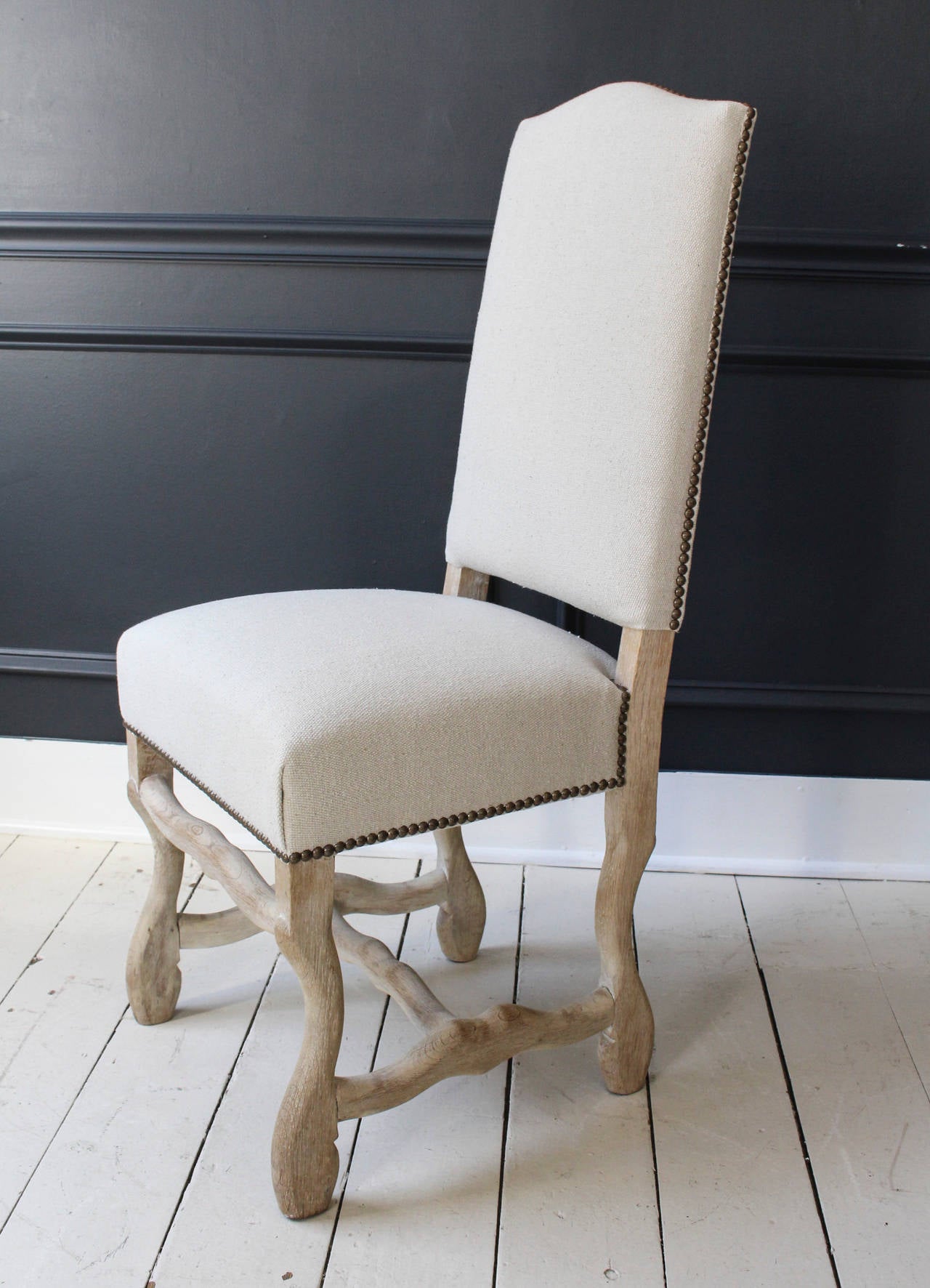 Set of Six Os de Mouton Dining Chairs In Good Condition In New Preston, CT