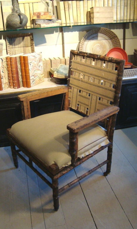 Bamboo Chair on Casters