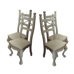 Used Set of four Artisan Made Chairs