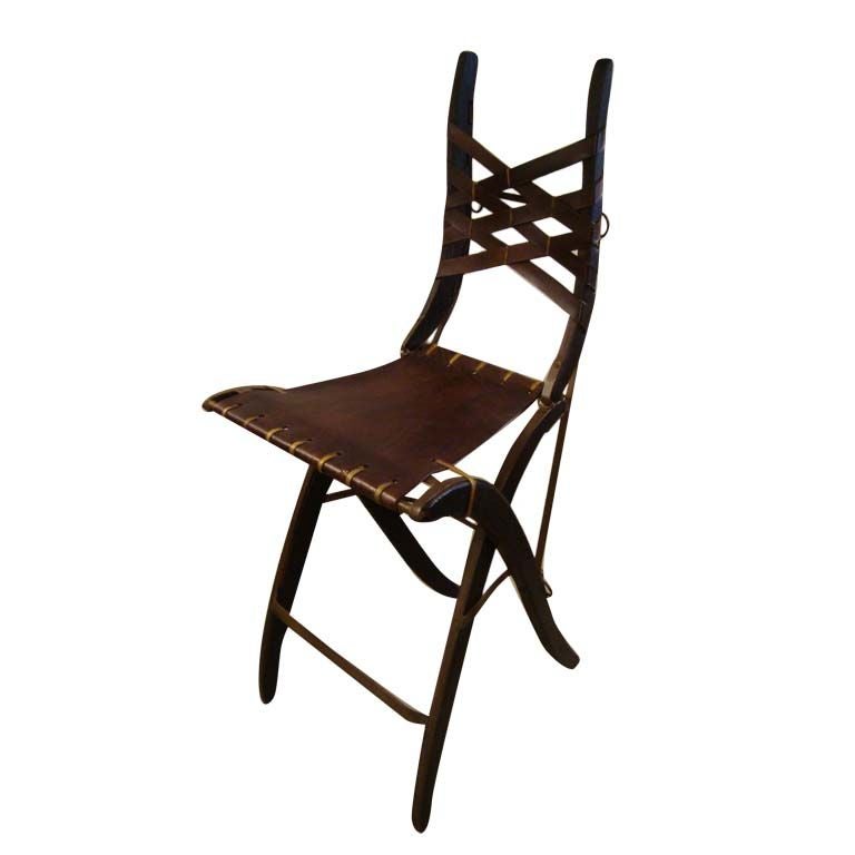 Artisan Made 'Harness" Counter Chairs at 1stDibs