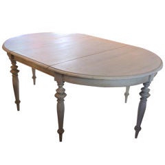 Pair of Demi-Lune Tables with Leaf
