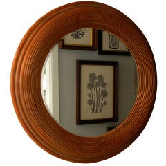 Reeded Bamboo Mirror