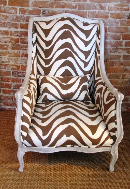 "Zebra" Wing Chair