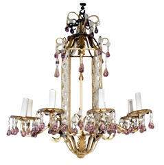 Gilt Tole Chandelier