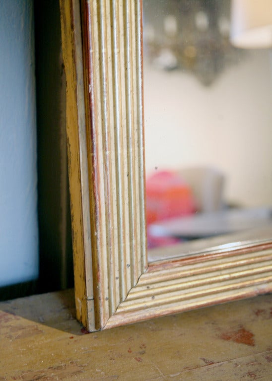 Gilt Wood Directoire Mirror
