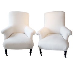 Pair of Napoleon III Armchairs