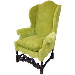 Throne-like Wing Chair