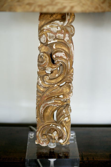Spanish Gilt Fragment Lamps