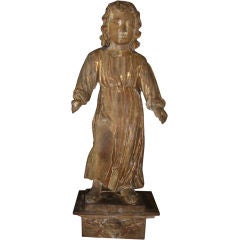 Antique 18th C Italian Saint Sculpture