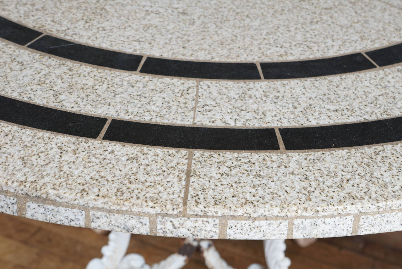 American Terrazzo Umbrella Table