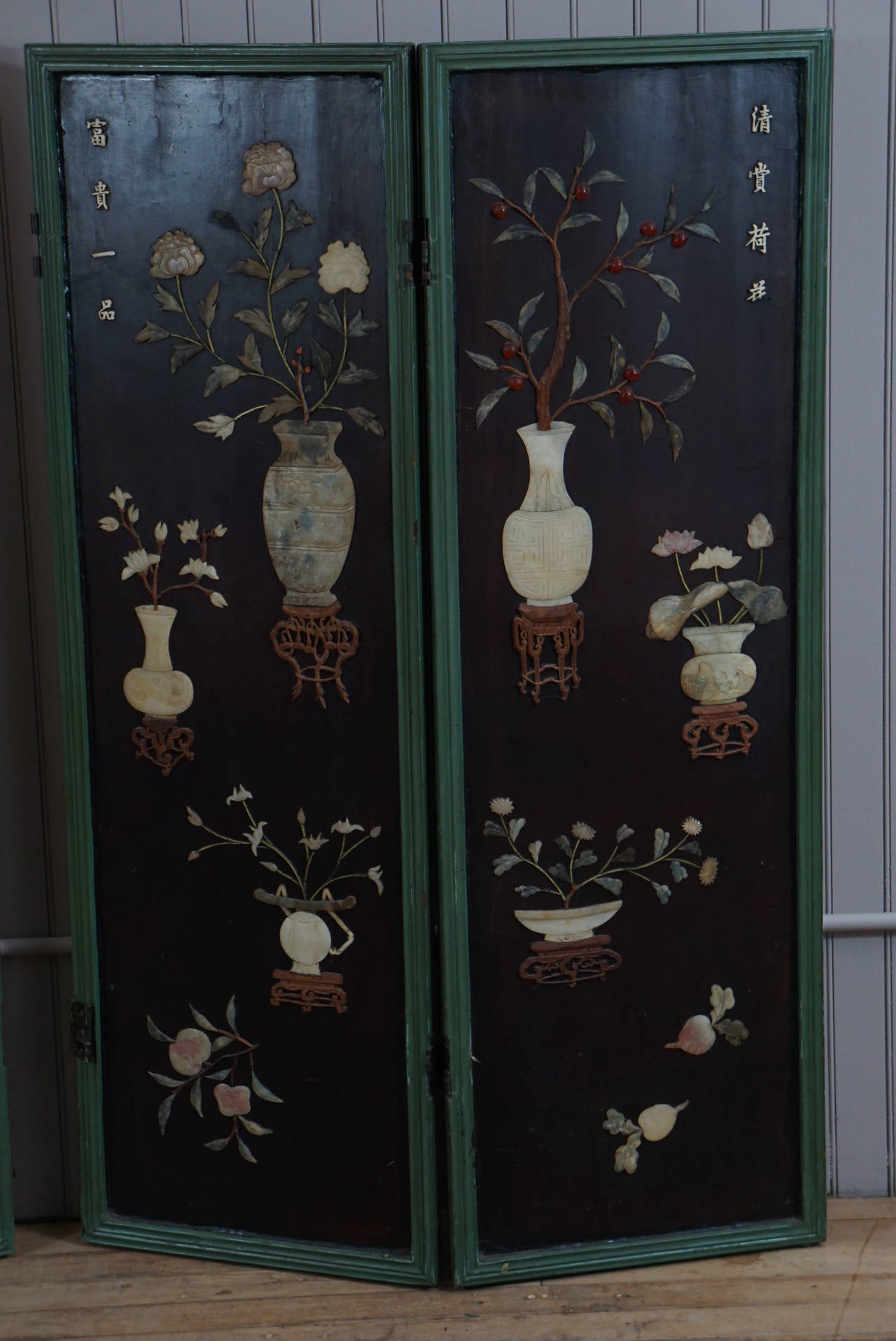 Chinoiserie Asian Folding Screen For Sale