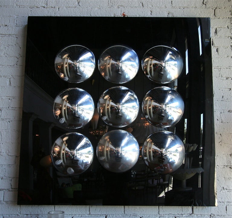 Mid-Century Modern 1970s, Lucite and Steel Hub CAP Sculpture by Jason Seley For Sale