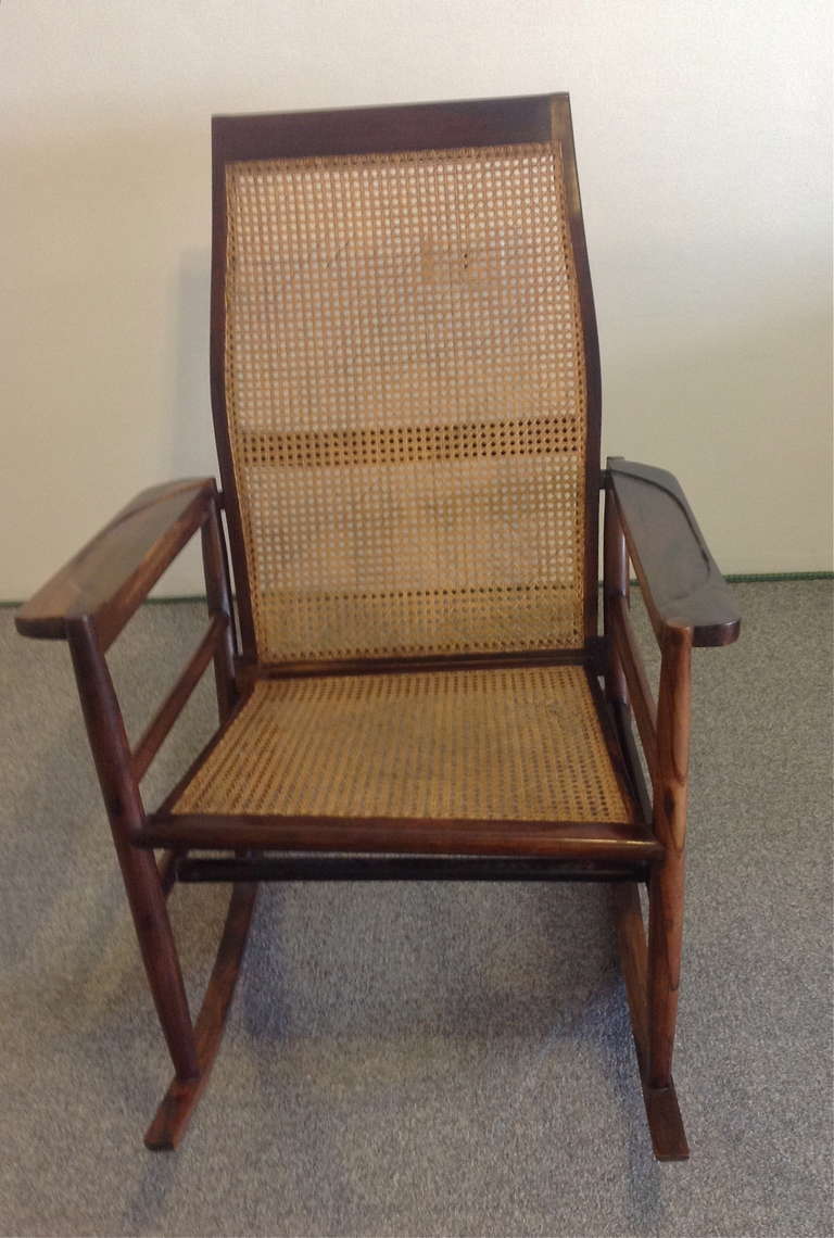 Tenreiro Rocking Chair In Excellent Condition In Los Angeles, CA